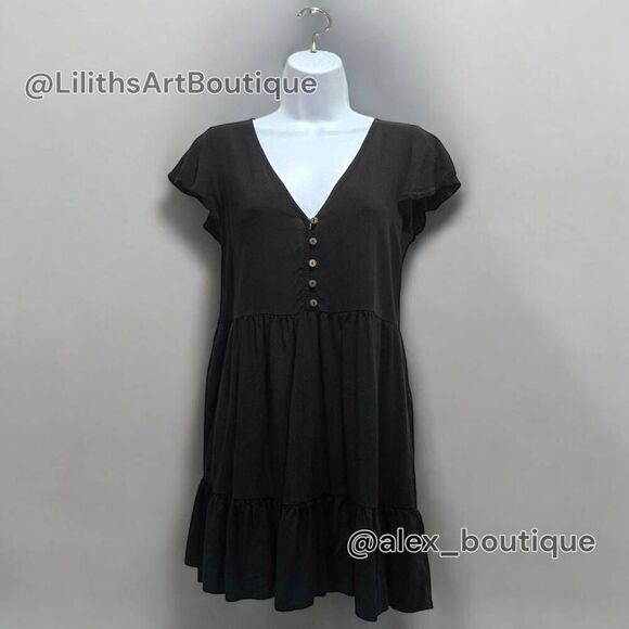 Forever 21 Flutter Tiered Mini Dress(C010)-Size S for Women - Picture 3 of 11